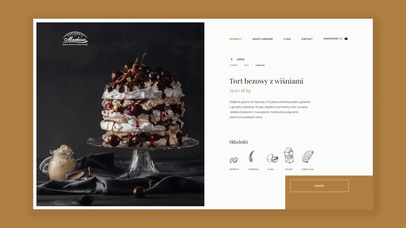ux UI Web Design  mobile Interaction design  Patisserie bakery cakes redesign