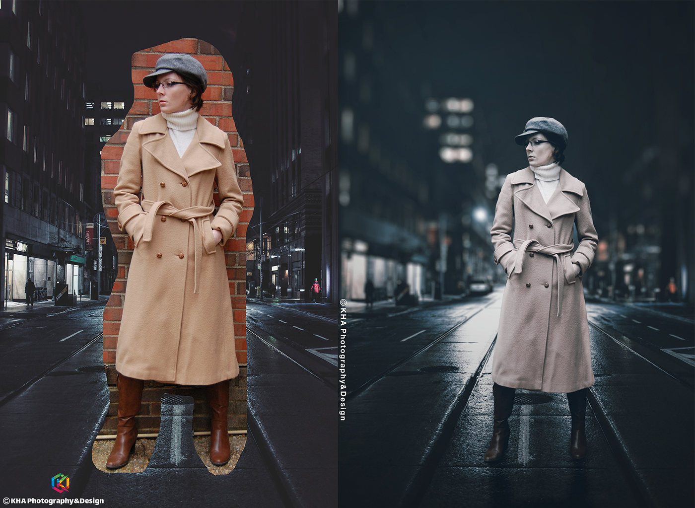 background Photography  Street blur women cold jacket creative