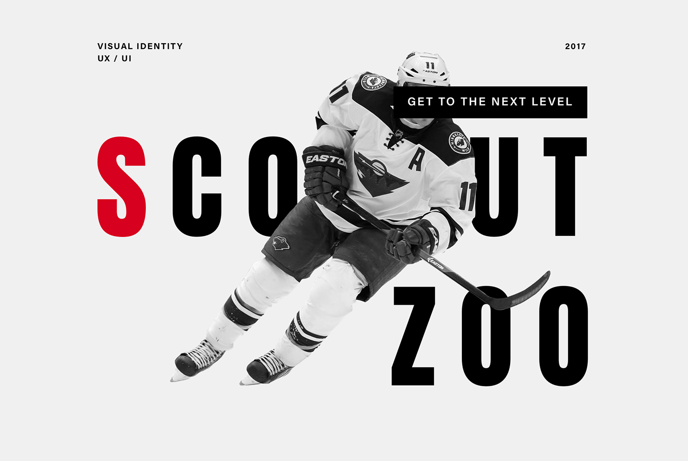 app branding  hockey Interaction design  player sport ux/ui Verbal Identity visual design Web