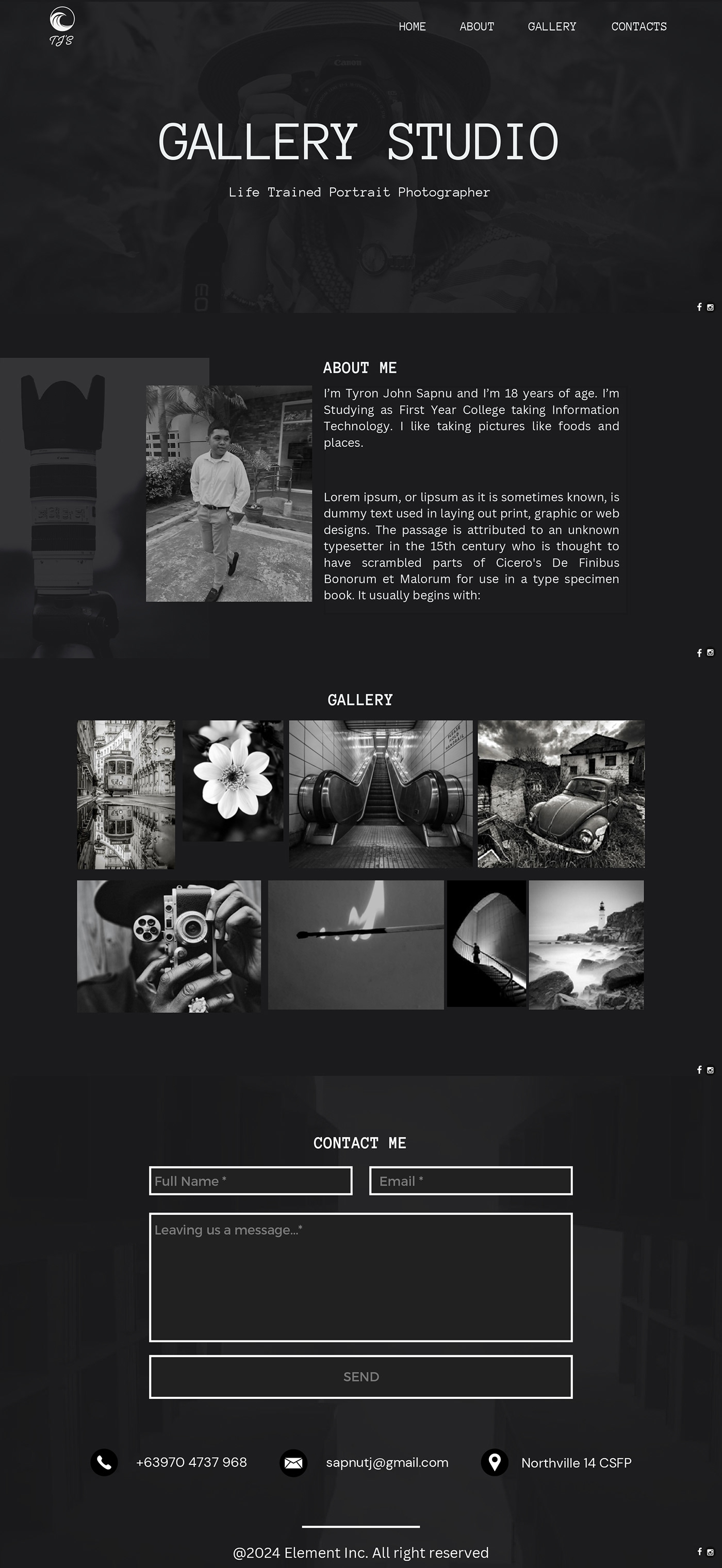 Web Design  Photography  portfolio