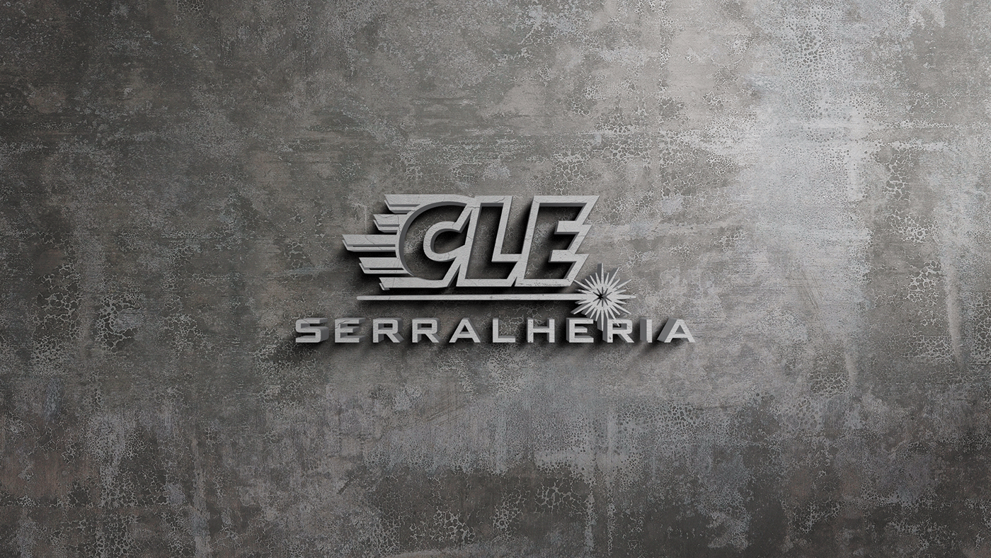 art branding  Logotype metal modernize photoshop serralheria Stell Web welder