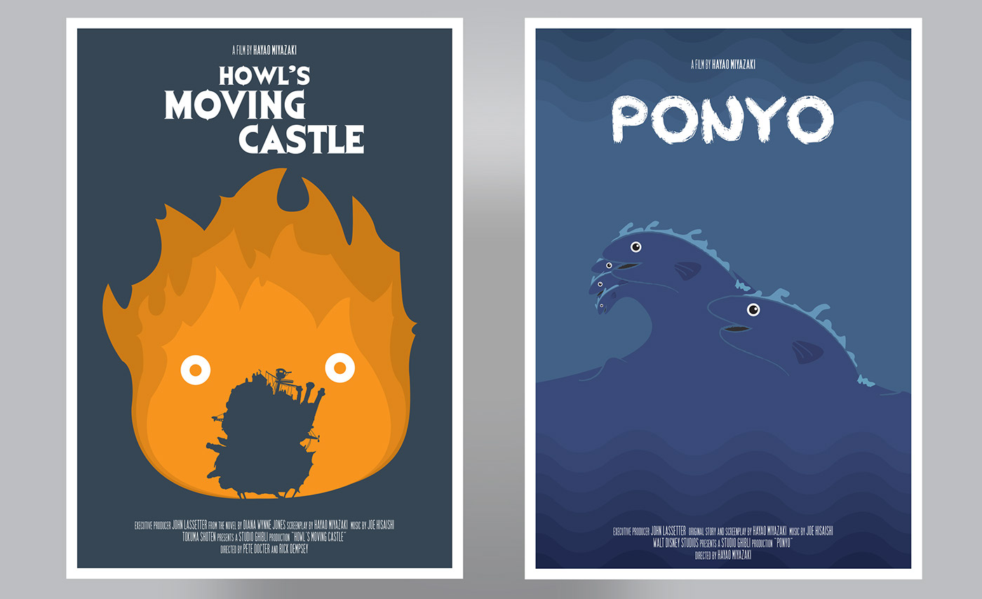 Ghibli Posters on Behance