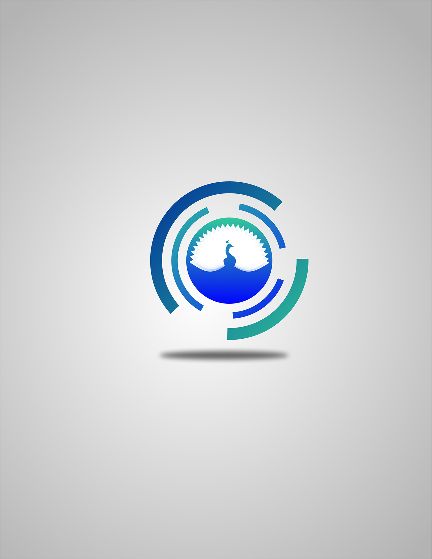 logo peacock brand videography symbol Icon graphic design  design designer