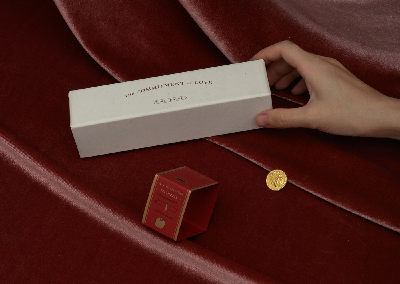 wedding Accessory stationary scroll box giftbox ribbon 婚礼 誓词 礼盒