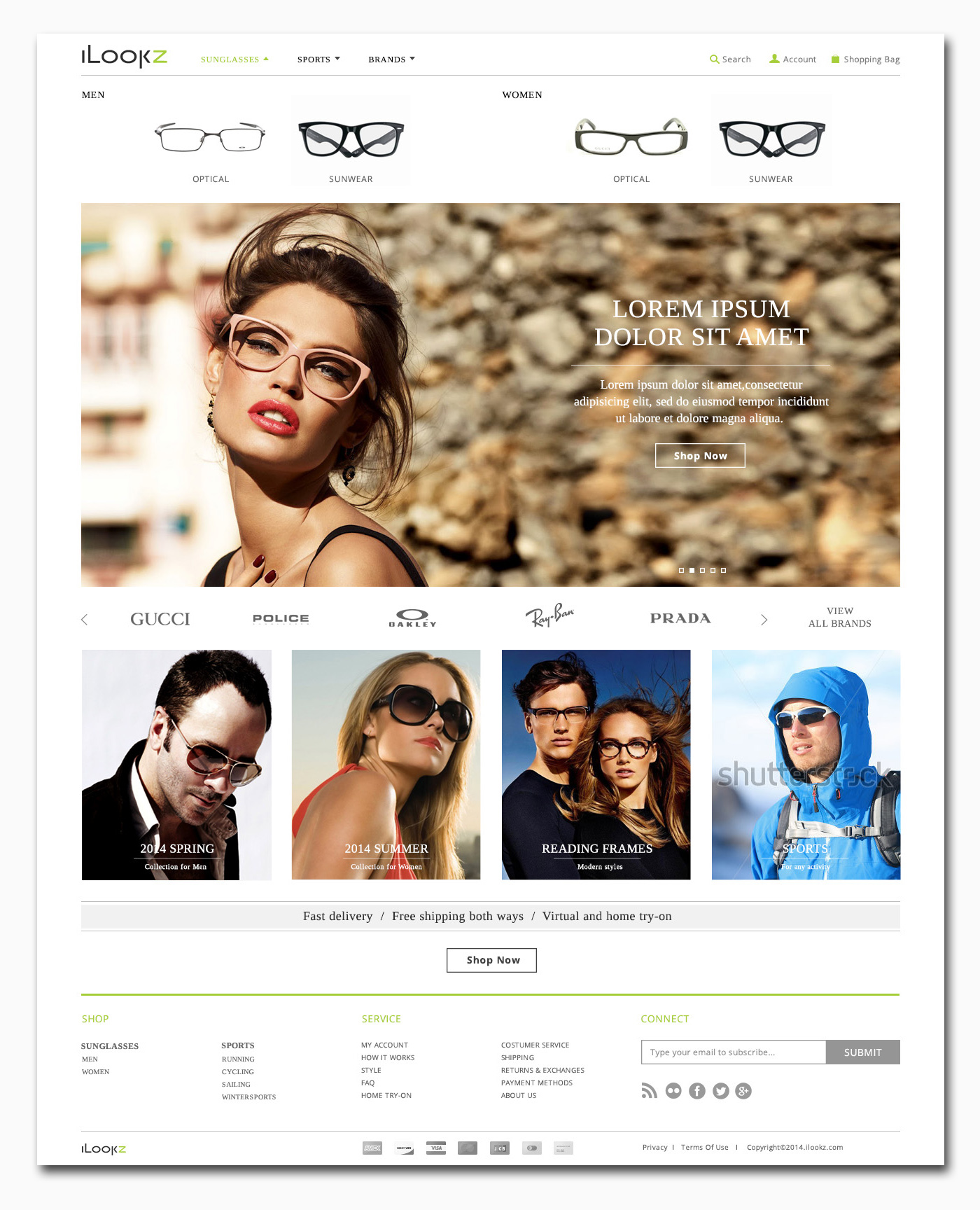 eyeglasses eyewear iLookz Eyewear shop webshop Online shop eyewear web shop Sunglasses optical glasses fashion web design fashion web shop