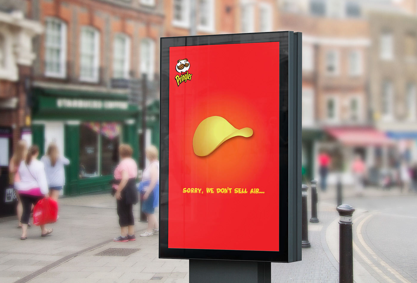 adobe illustrator advertisement Advertising  billboard brand ILLUSTRATION  marketing   potato chips pringles signs