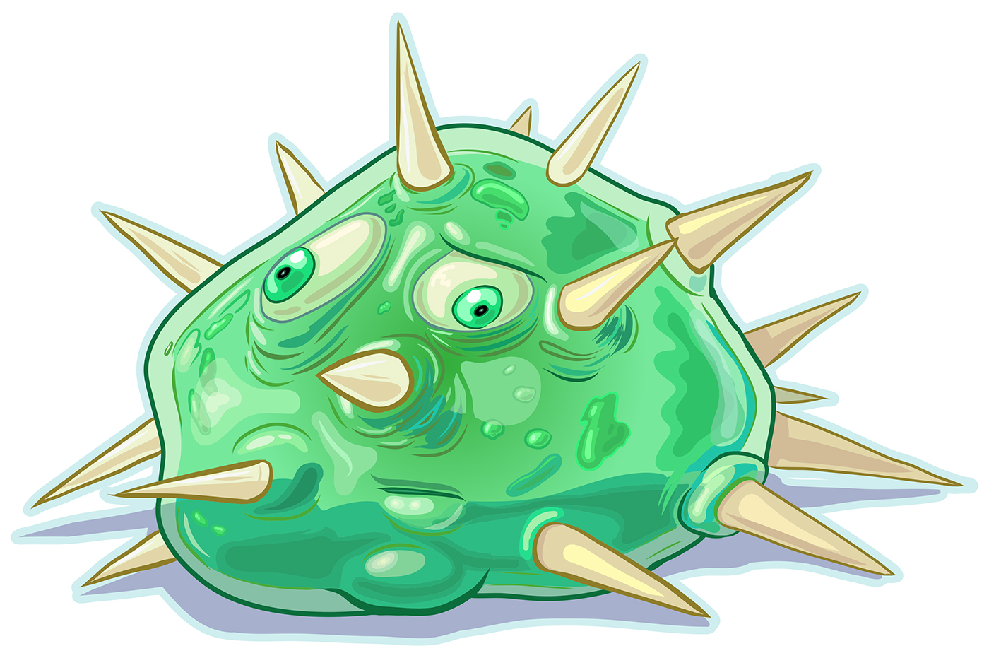 Green Slime Blob Monster or Creature on Behance