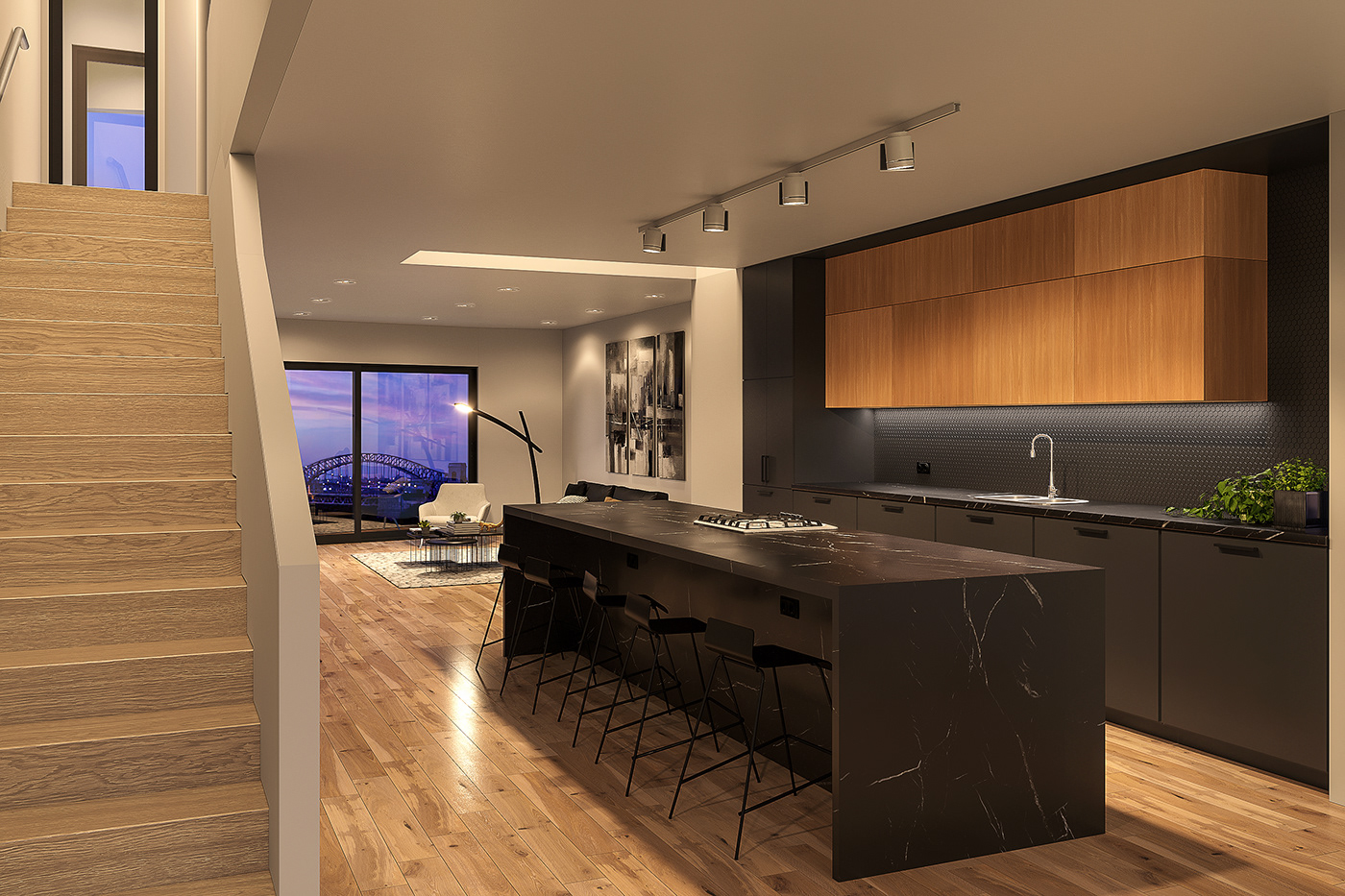 3D architecture archviz house Interior interior design  modern Render rendercourses visualization