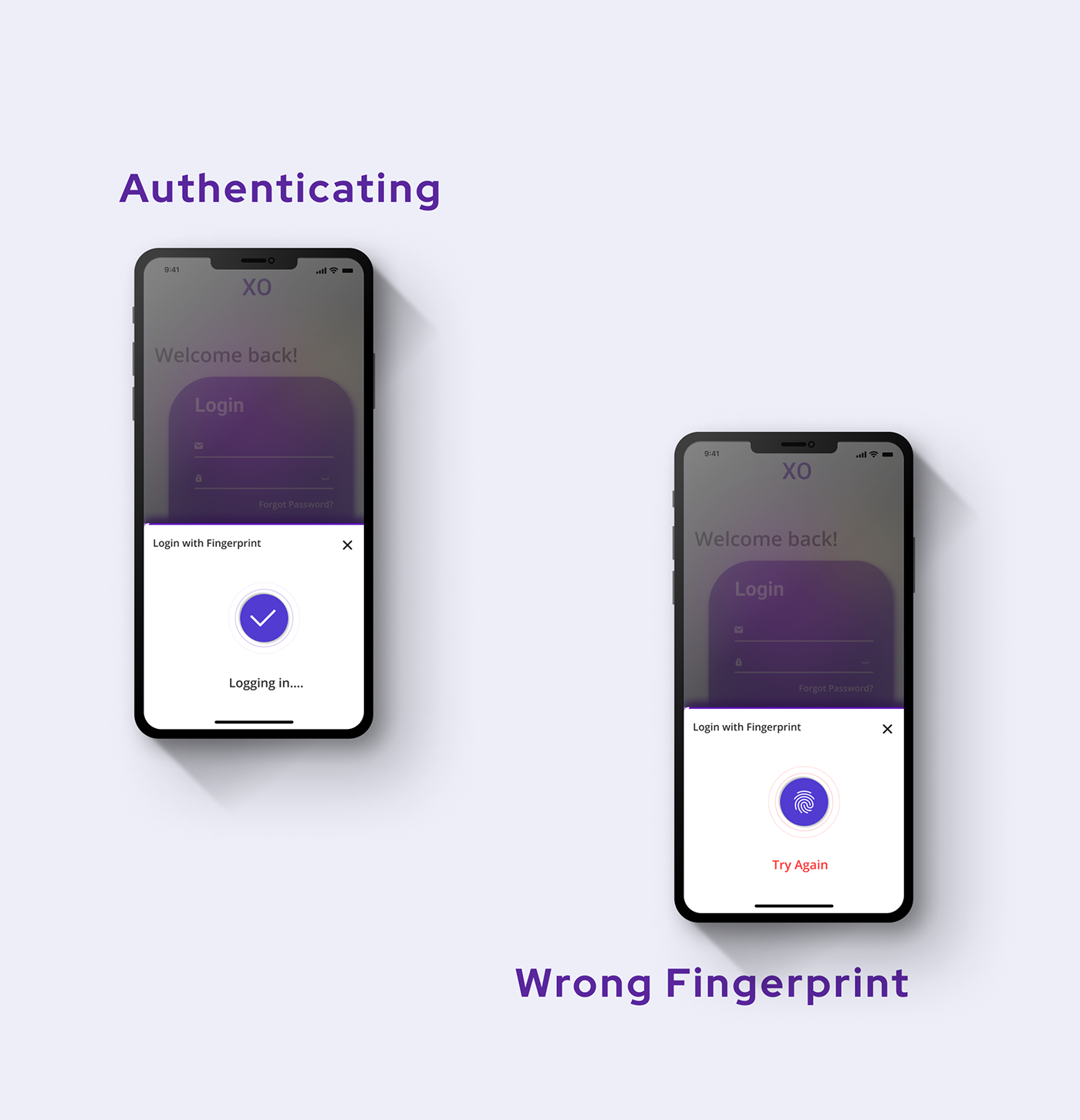 DK fingerprint fingerprint login Lockscreen login screen Mobile app Password ui design