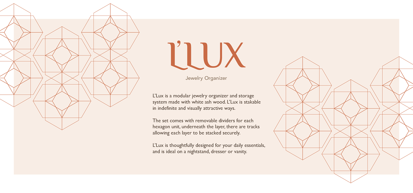 adobeawards storage system product design  package design  Identity Design Jewelry organizer L'Lux Modular System