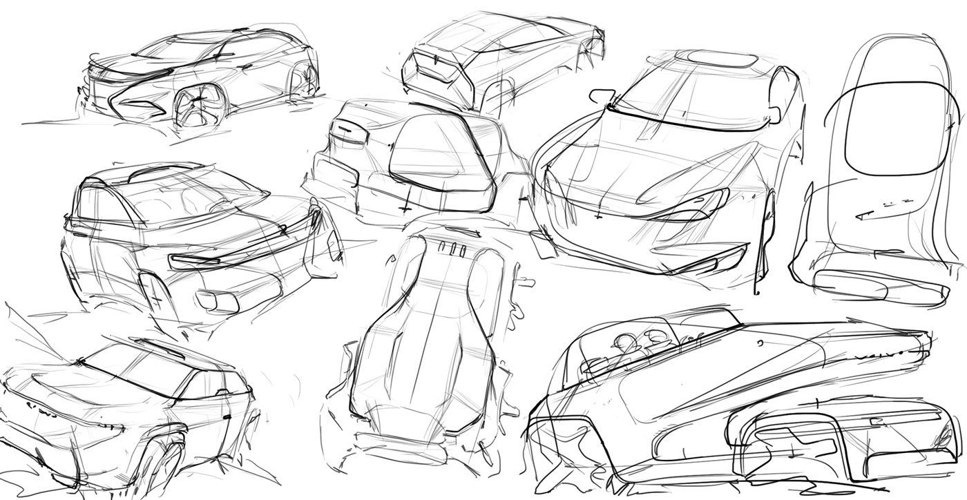 Automotive design sketching automotive sketching