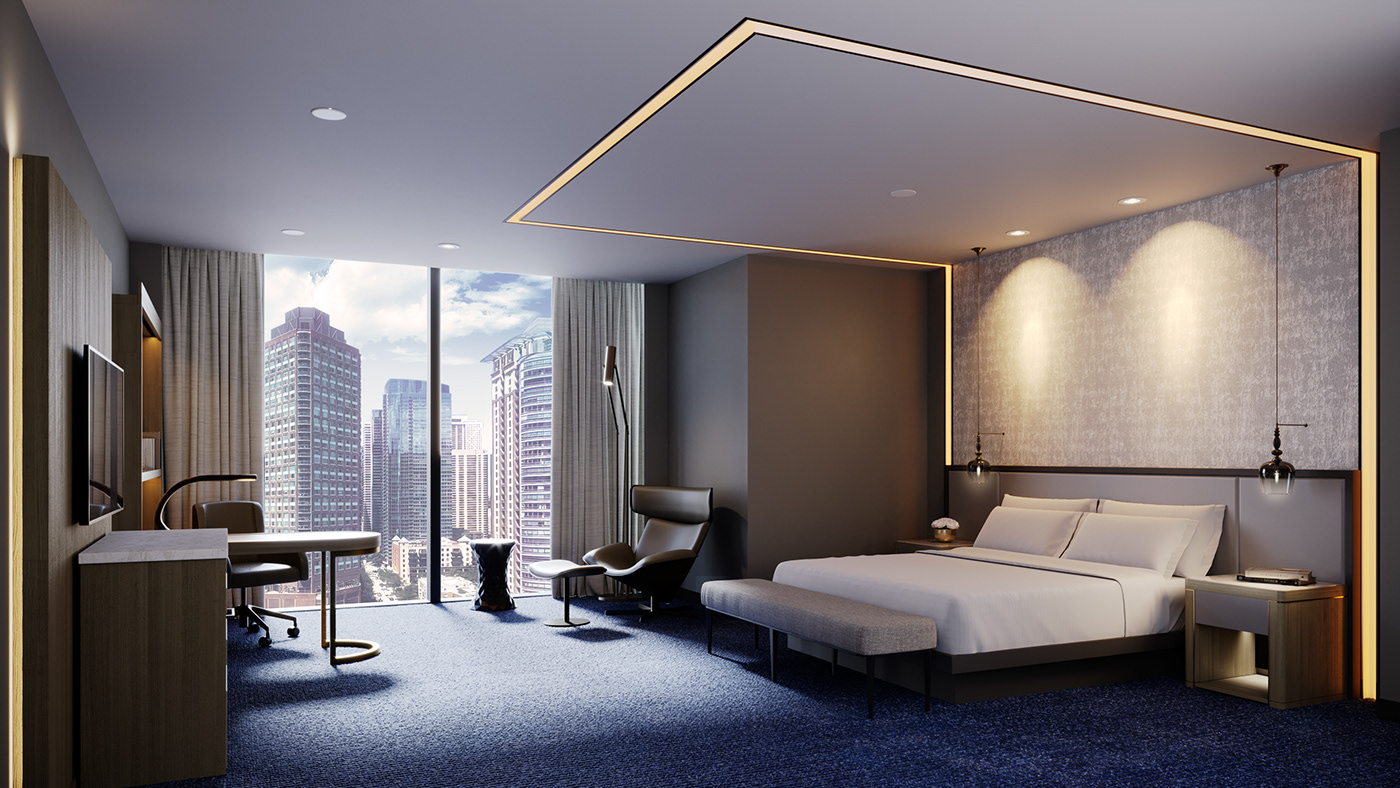 architecture rendering 3d Hospitality Luxury Design