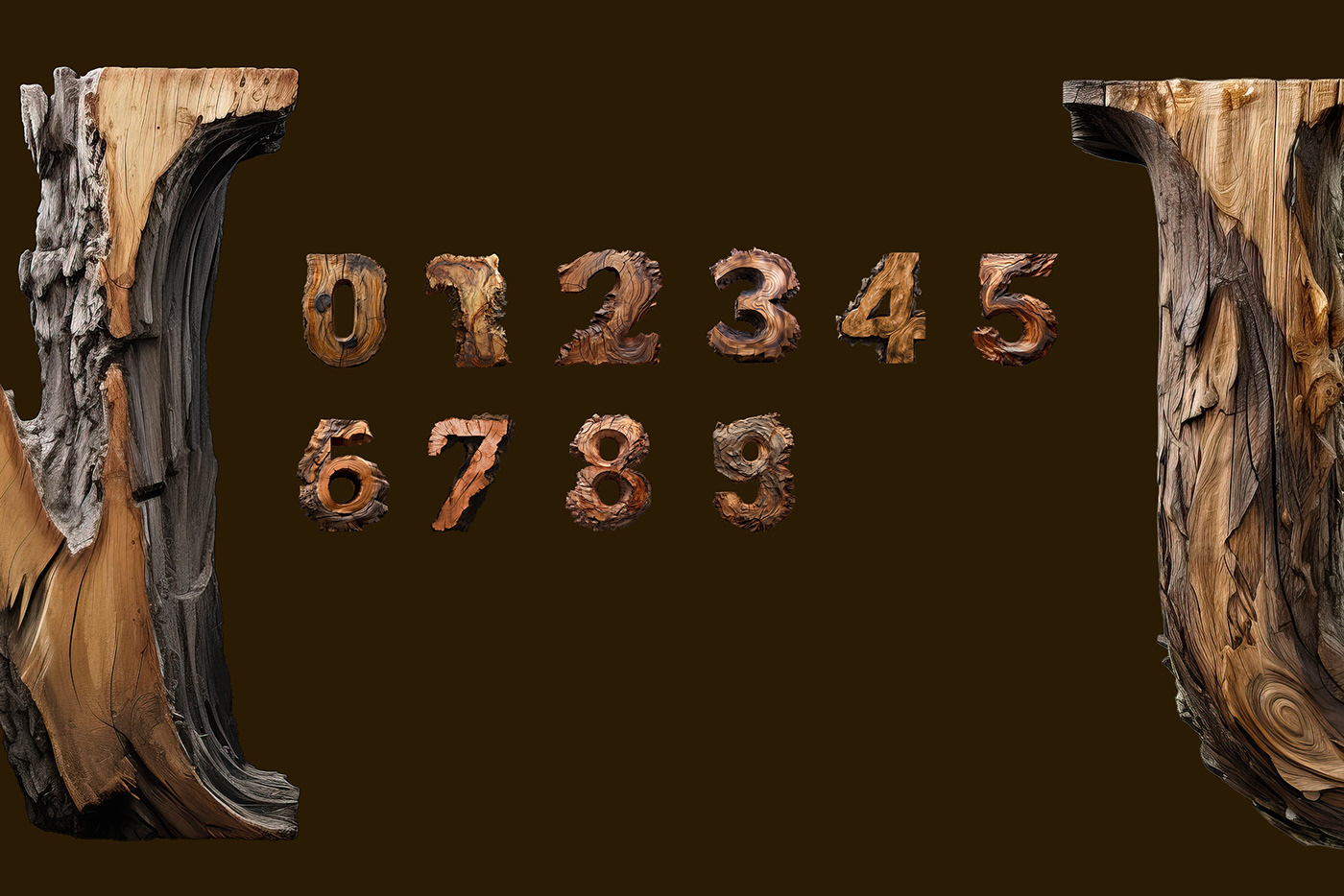 wood letters alphabet png numbers