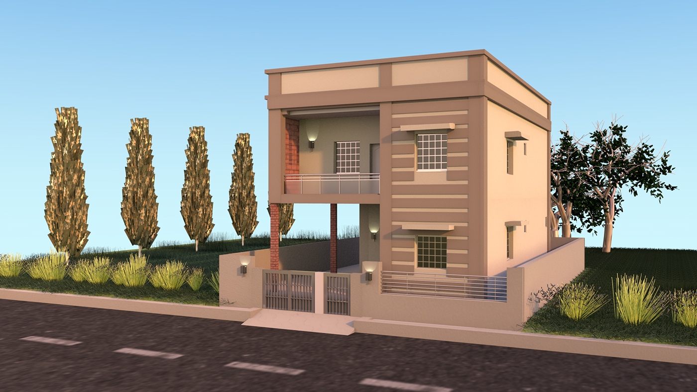 3D house visualization Villa