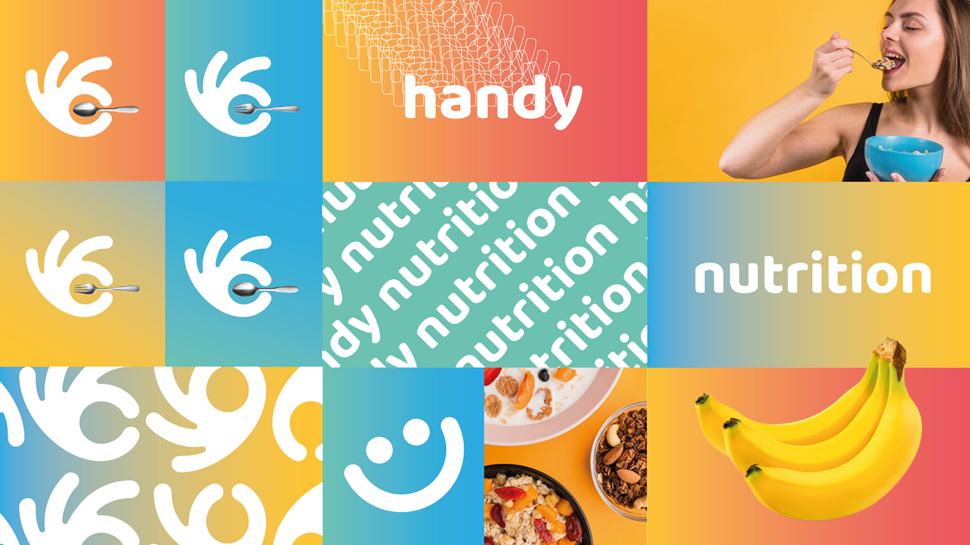 alimentação branding  comida Cores dieta logo marca Nutrição