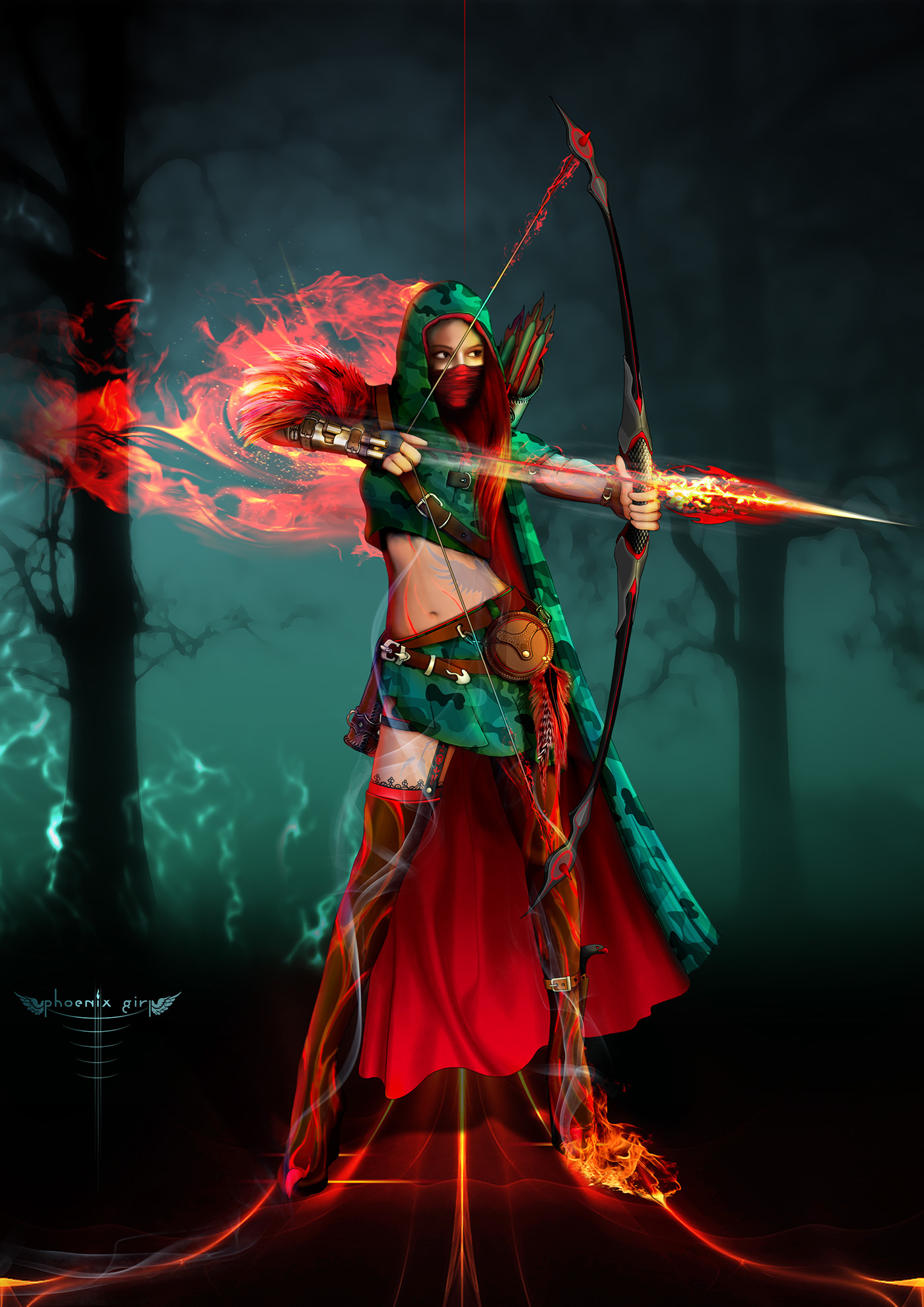 Phoenix Girl on Behance