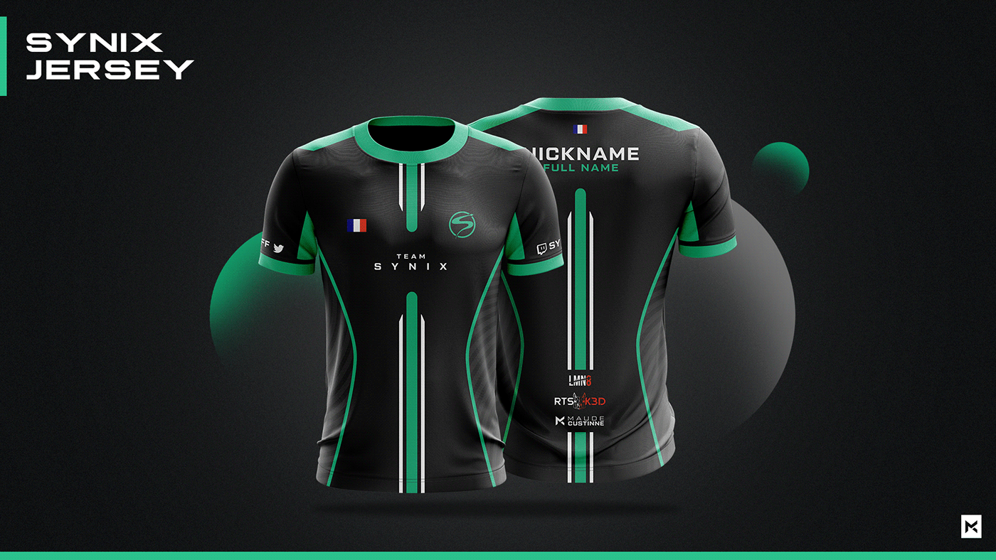 jersey Gaming esport COC clash of clan team Mockup maillot