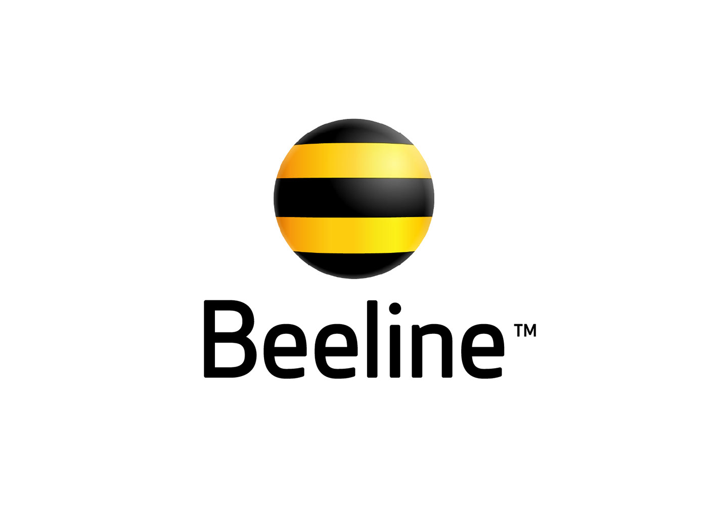 A logo for Beeline, a telecommunications brand founded in Russia.