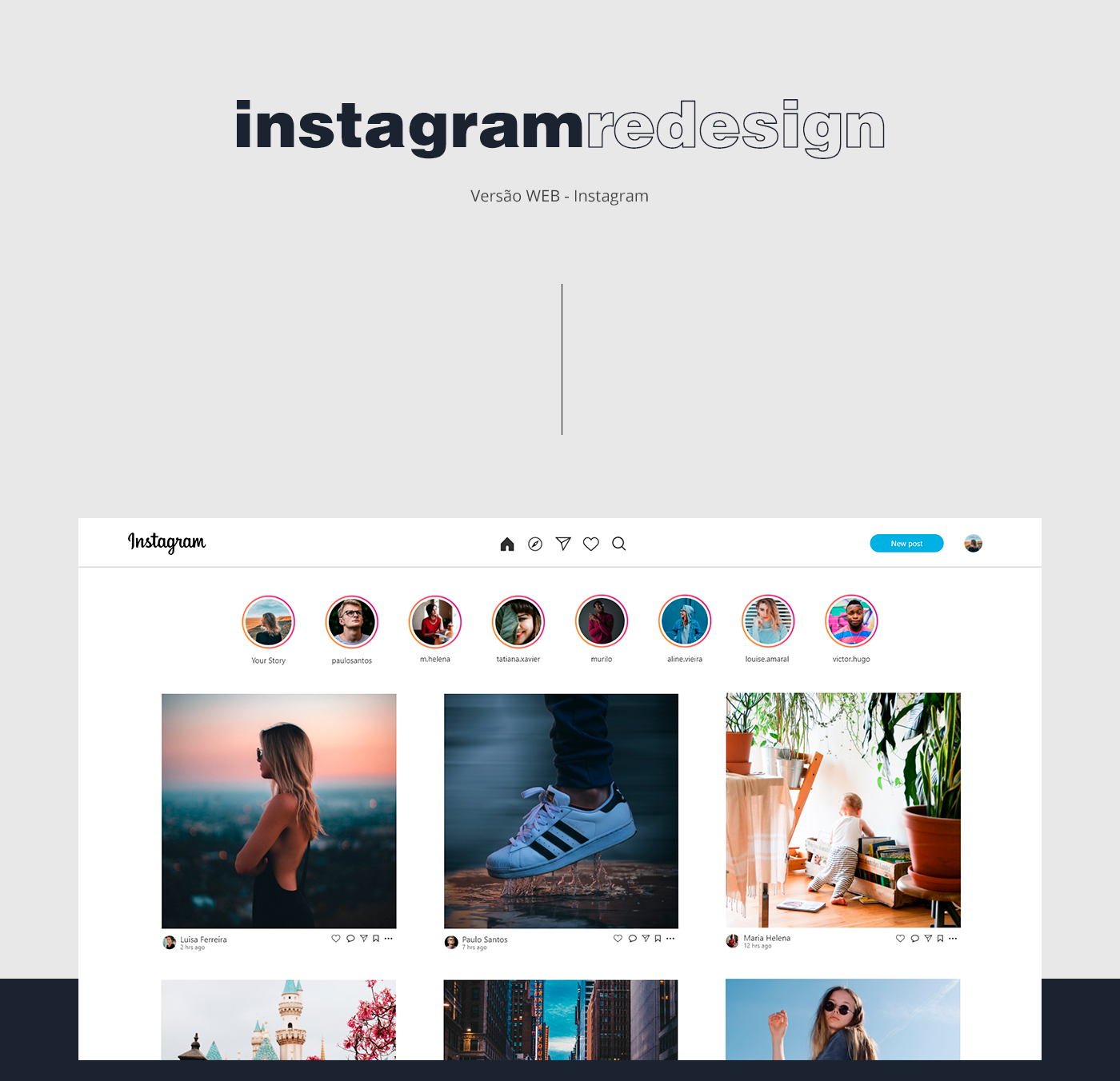 concept instagram redesign social media