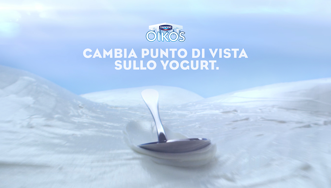 commercial Spot yogurt motion control POINT OF VIEW spoon Danone tv Food  motion