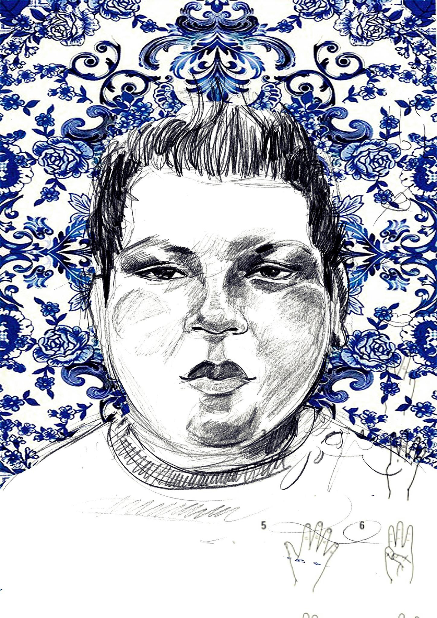 portrait draw sketchbook pencil art christian tapia enríquez Ecuador ilustracion personajes Patterns