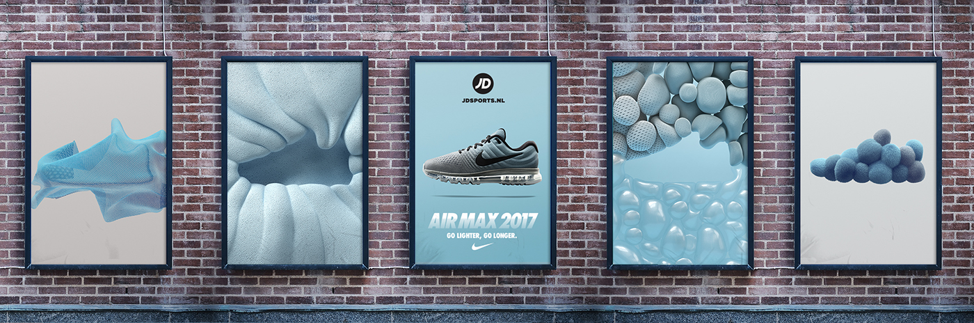Nike airmax cinema 4d 3D manvsmachine mvsm houdini vray bubble air