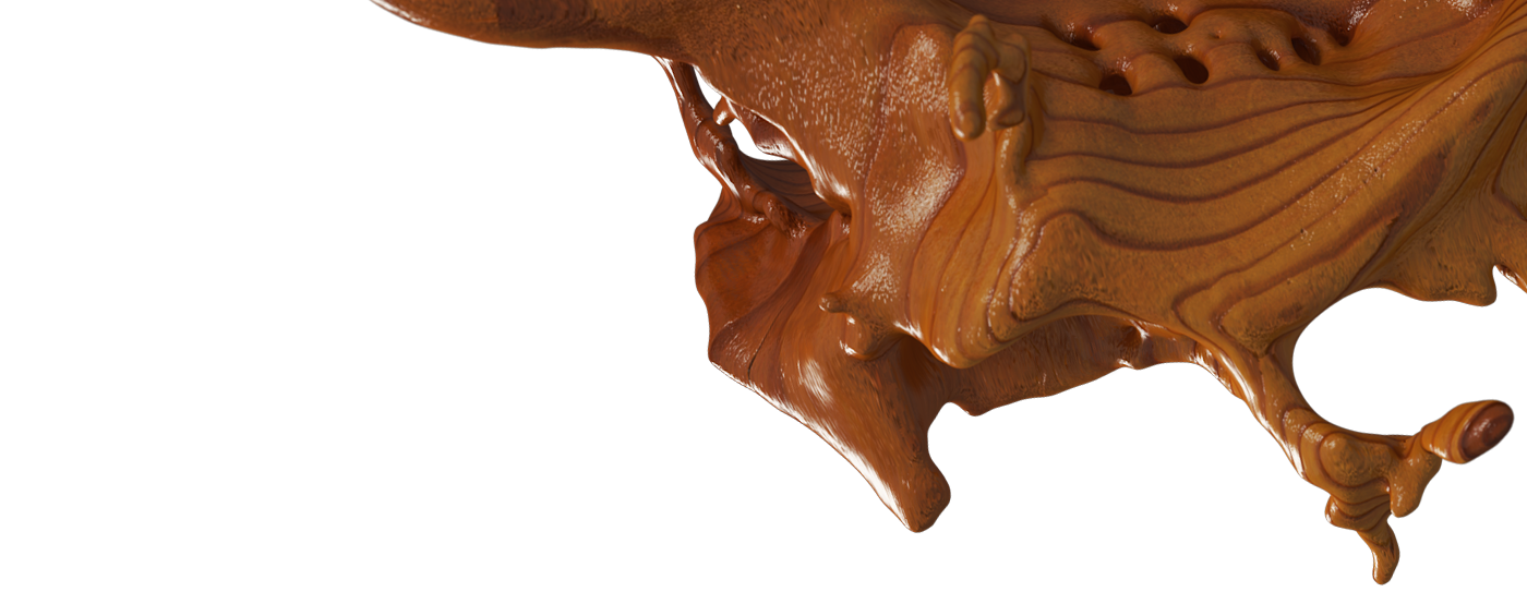 piacentino 3D digitalart art graphicdesign modeling Sculpt wood sculpture fluid experimental experiment design realflow