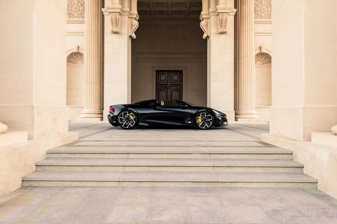 automotive   bugatti Bugatti Mistral campaign car hypercar launch Photography  press release retouching 