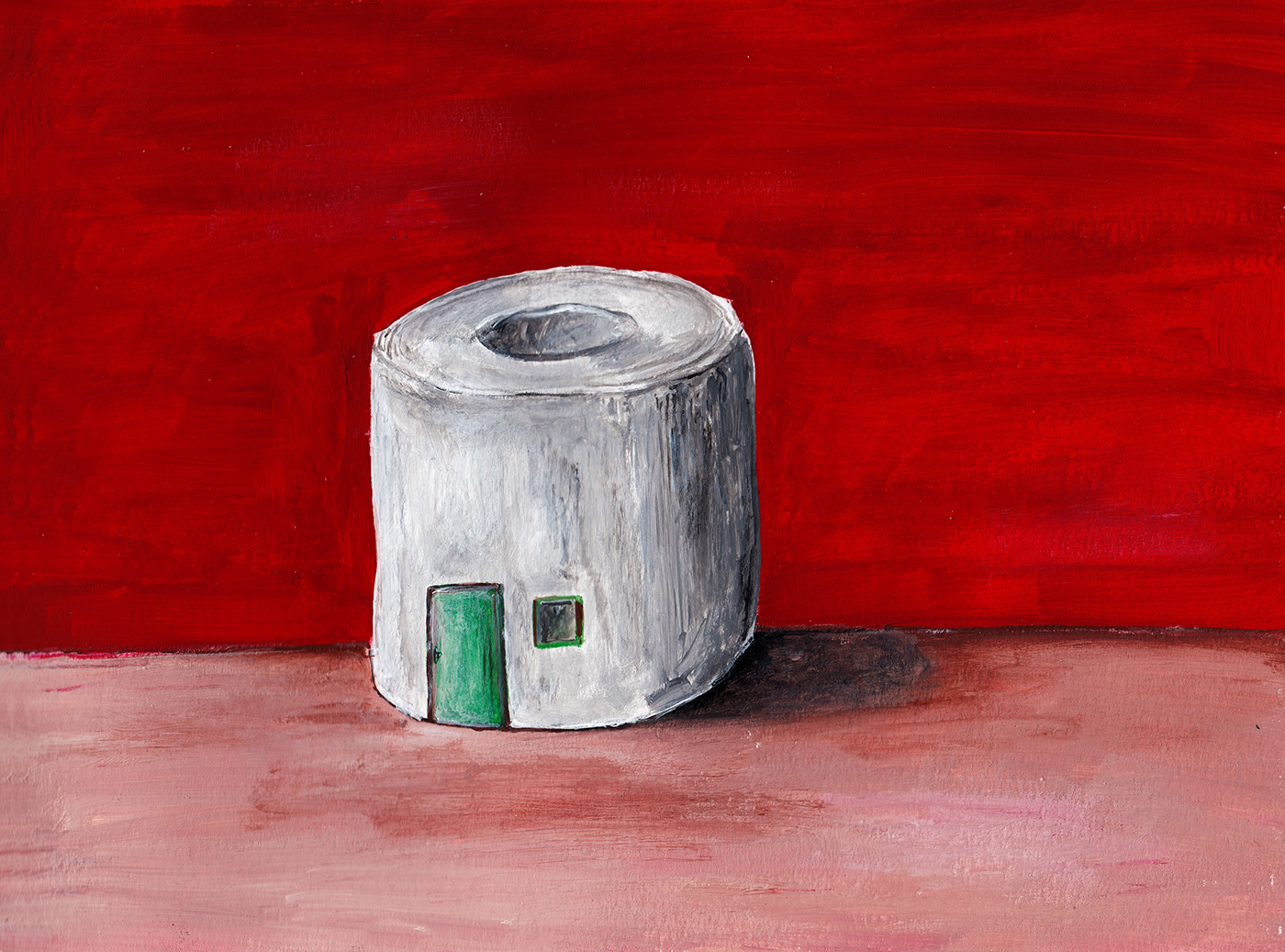 painting   contemporary art ILLUSTRATION  red toilet funny art marinksy surrealism surreal art