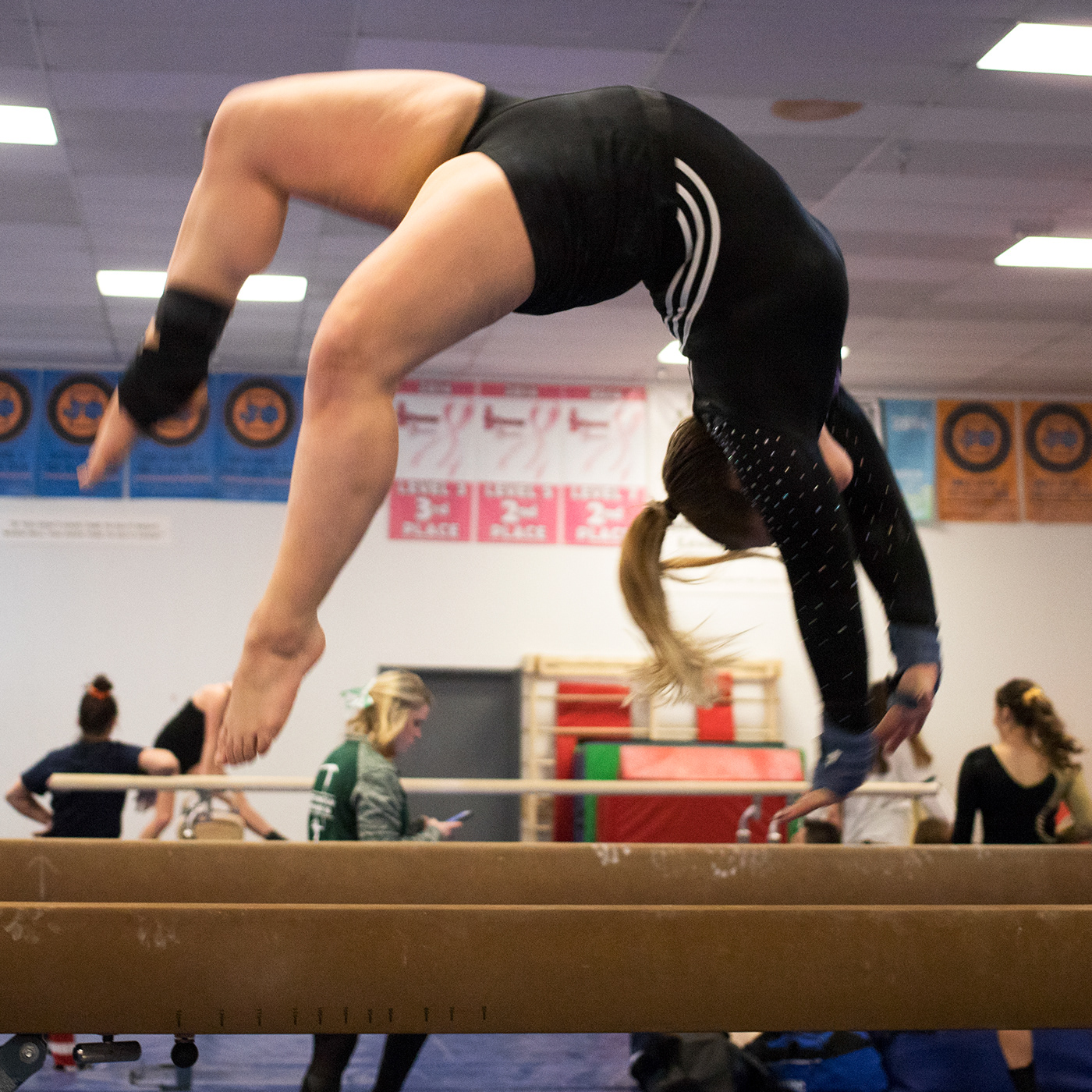 gymnastics gymnast Meet Competition beam bars flip stop motion Canon