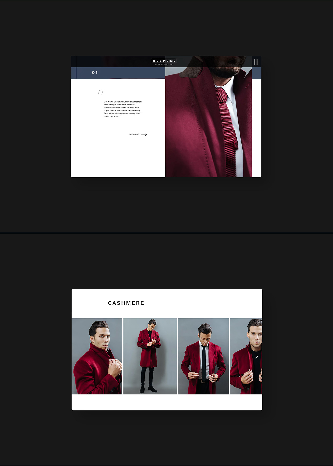 clothes interaction Interface interface design luxe UI UI/UX Web Website Website Design