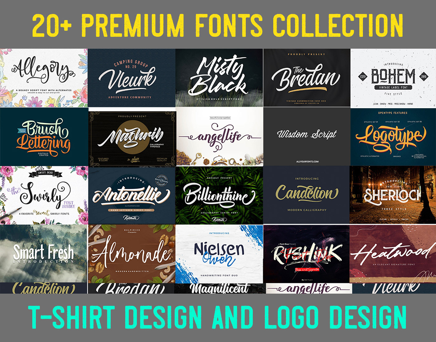 Premium font bundle collection full free download.