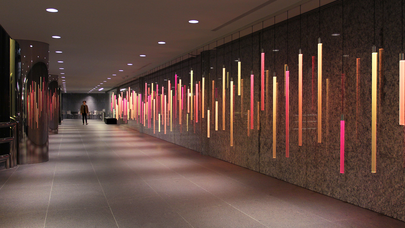 Sosolimited colorspace installation sculpture interactive lighting leds