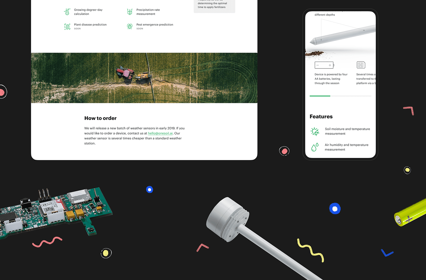 agriculture farm landing page onesoil Right Studio UI/UX user interface Website