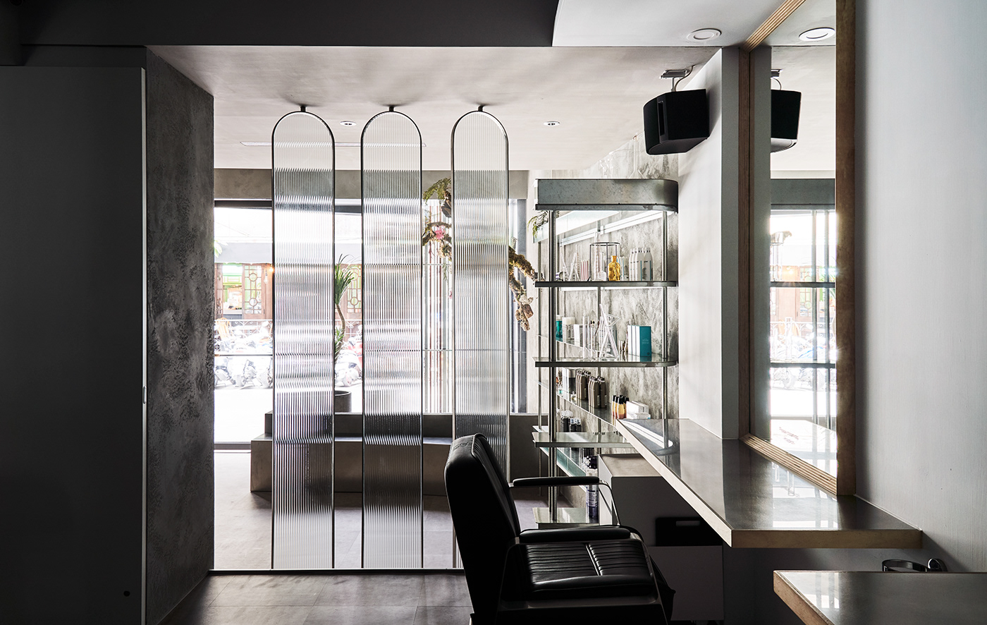 interior design  salon design gray heycheese commercial interior taipei taiwan minimalist