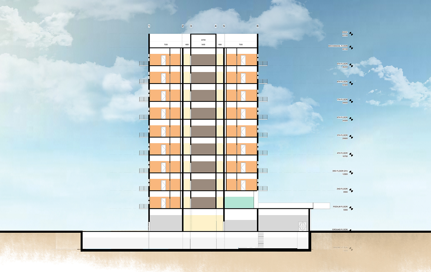 Adobe Portfolio apartment building architecture design dubai