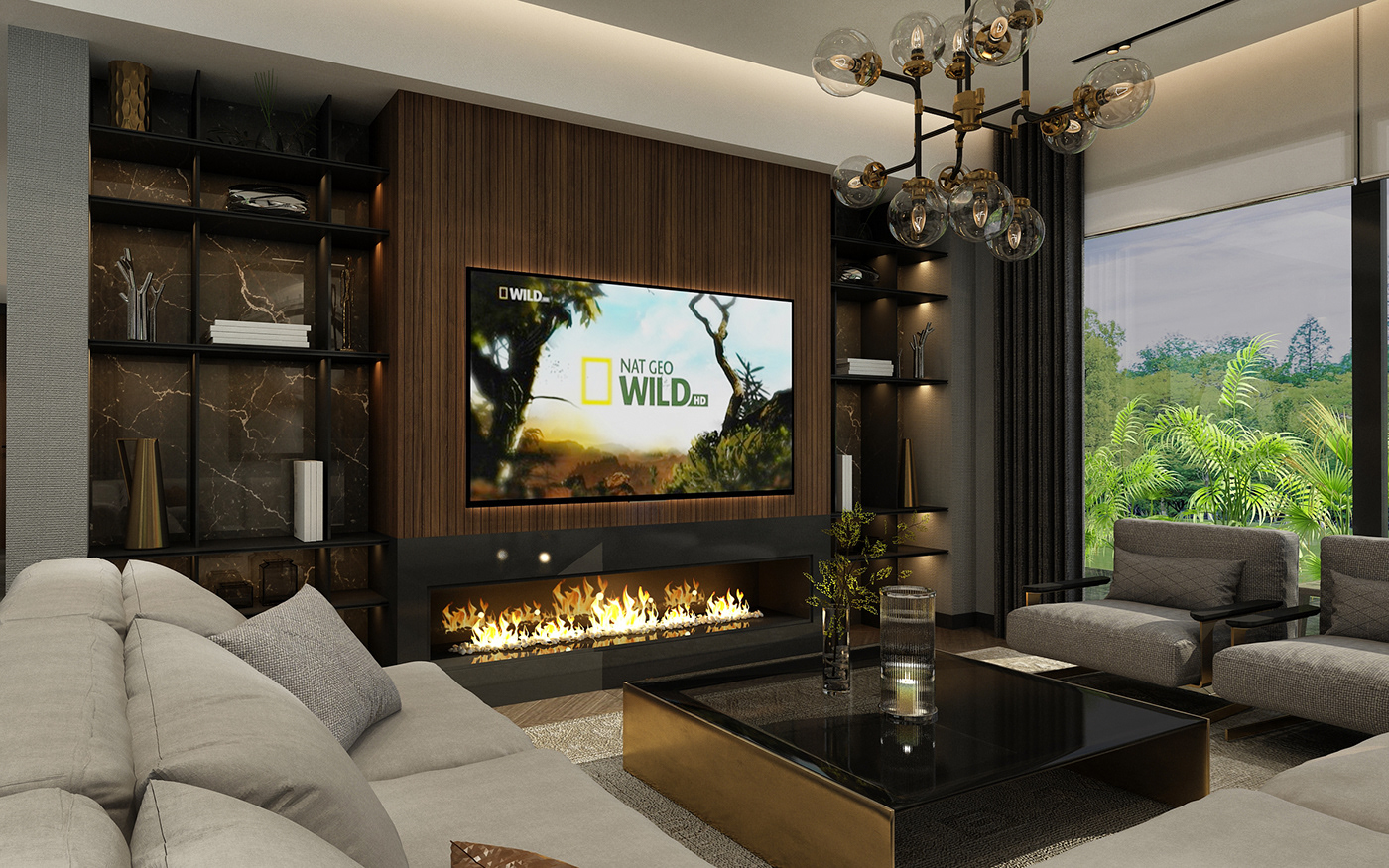 3D 3ds max architecture interior design  modern Render visualization vray