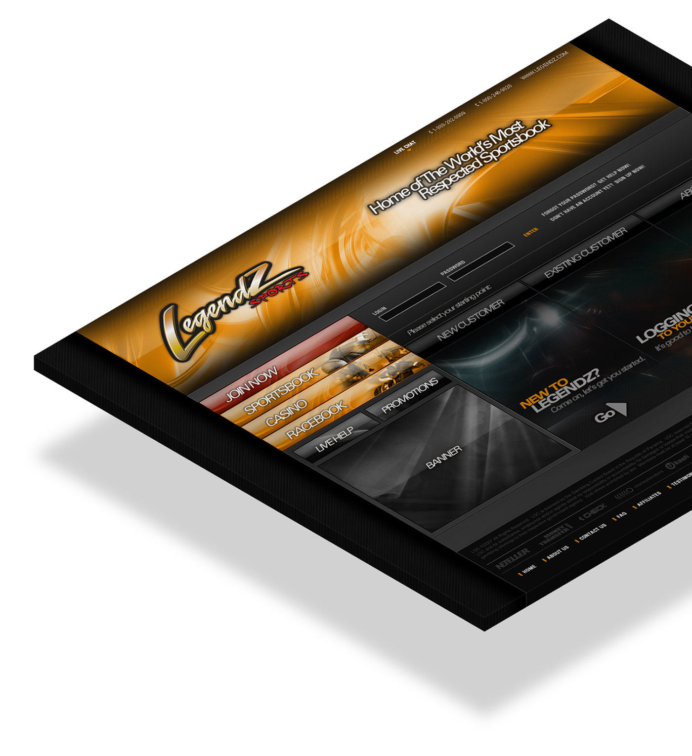 sportsbook gambling Website Web Design  website development Gaming