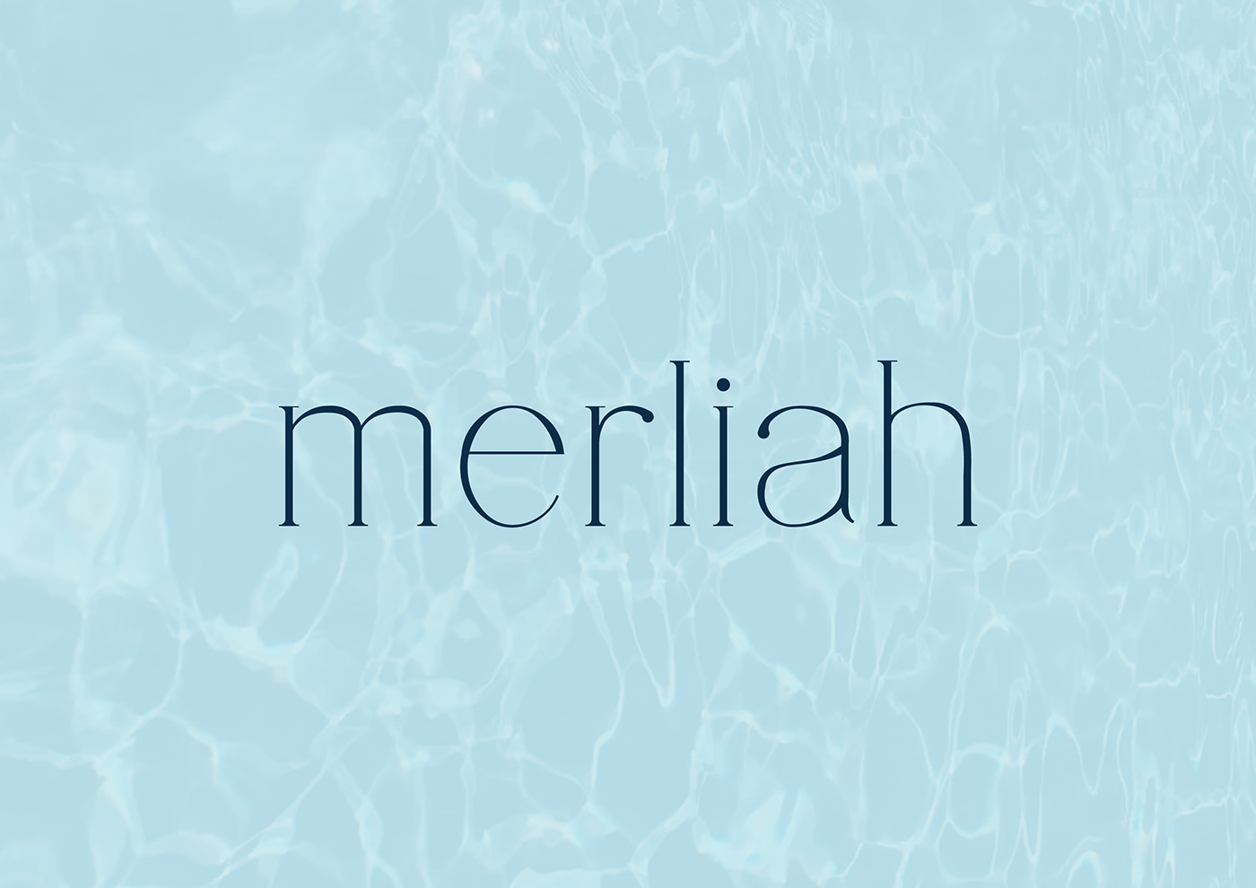 merliah logo design delicado