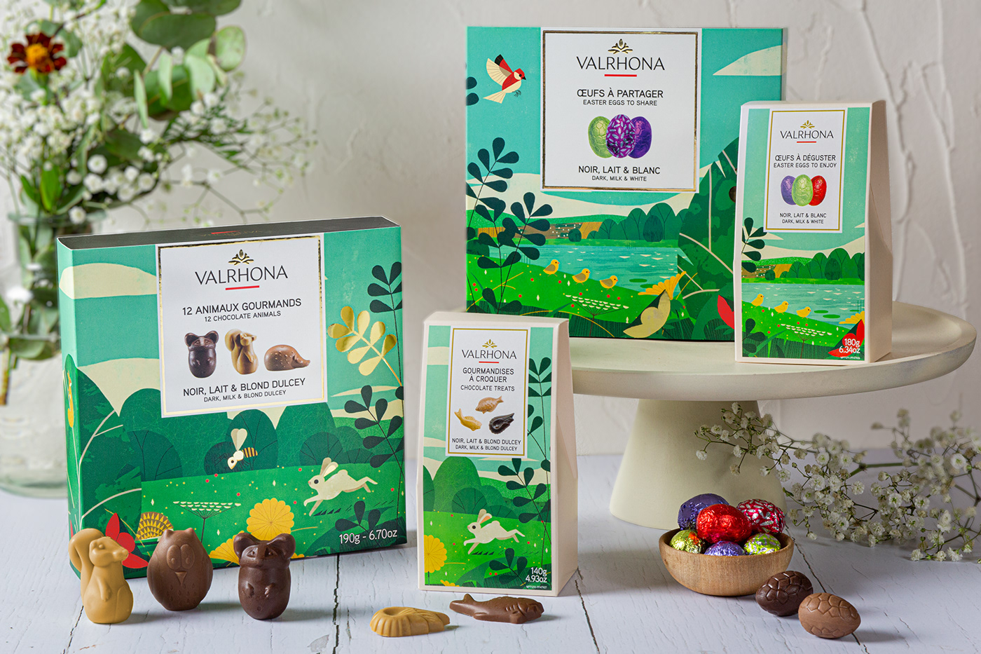 animals chocolate chocolate packaging Easter Food  gastronomy ILLUSTRATION  Nature package design  spring