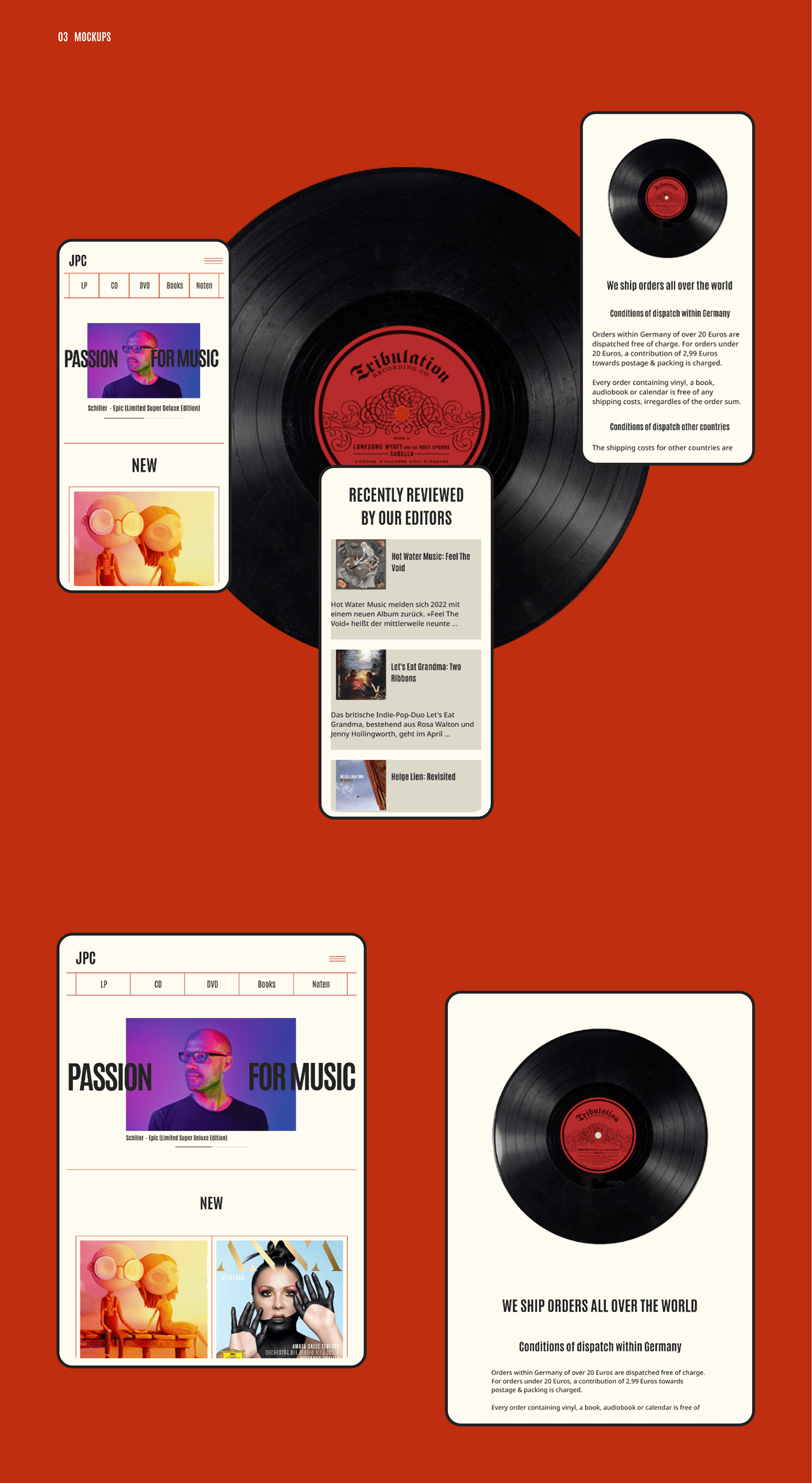 branding  cd Figma graphic design  music music shop Records ui ux Web Design  Website