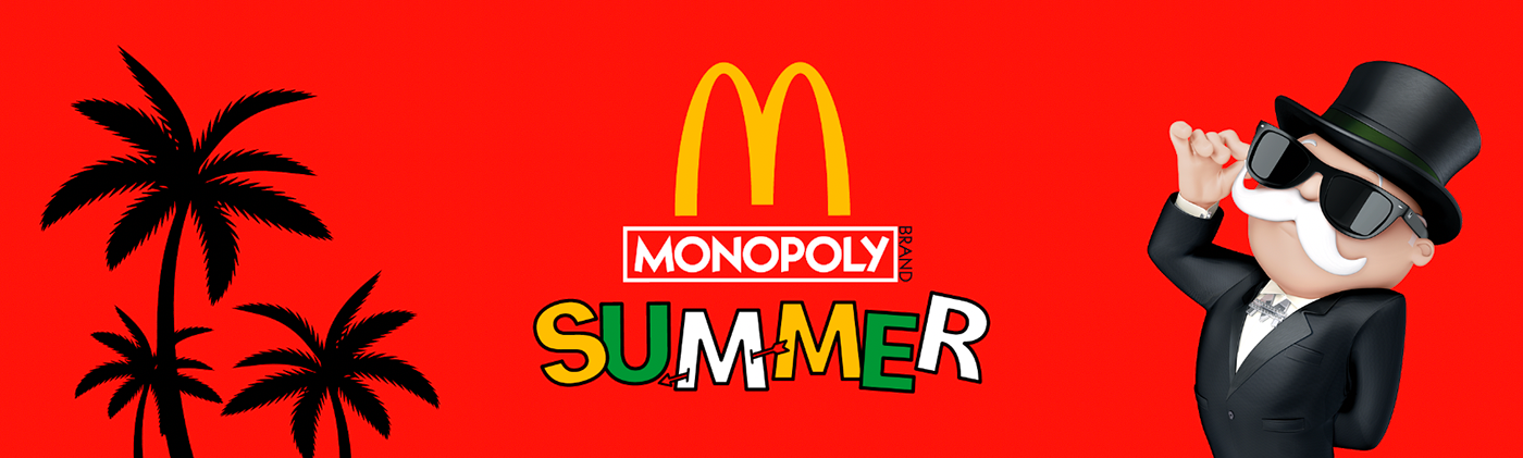 mcdonald's Monopoly summer identidad visual art direction  visual art ILLUSTRATION  campaign spain