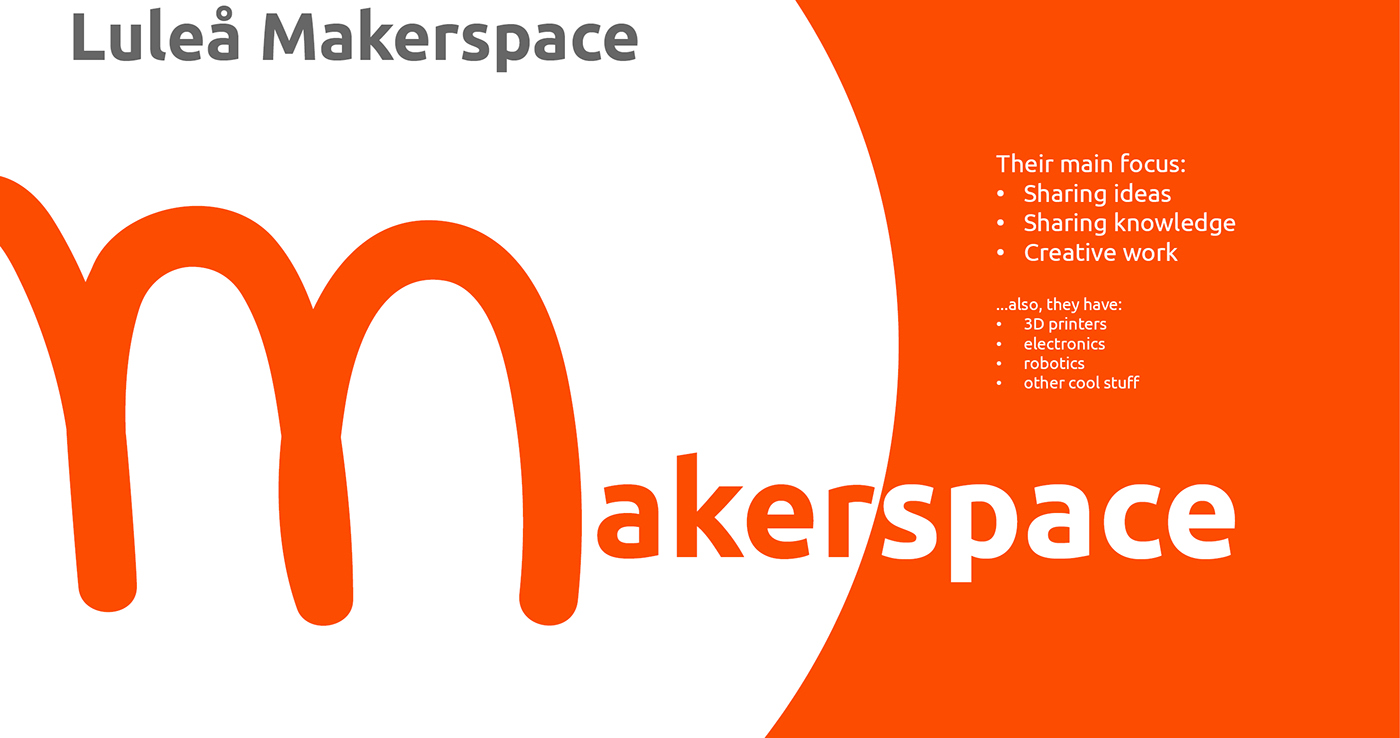 redesign logodesign Ubuntu orange Creativity Makerspace Luleå