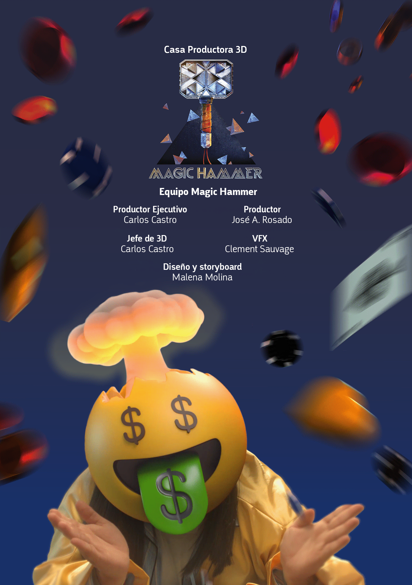 3D blender Breakdown casino CGI comercial Games integration publicidad vfx