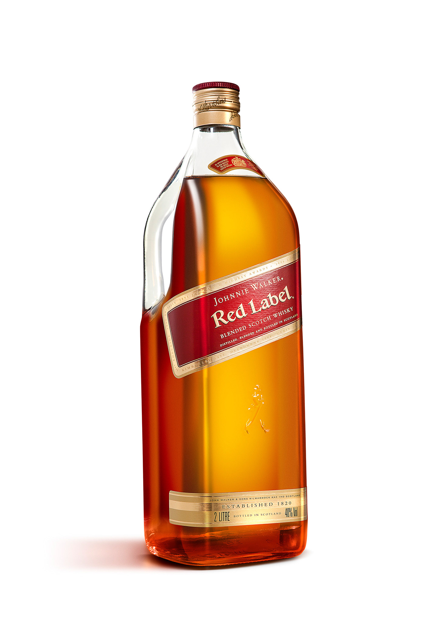 botella Johnie Walker Licor producto retoque Whisky