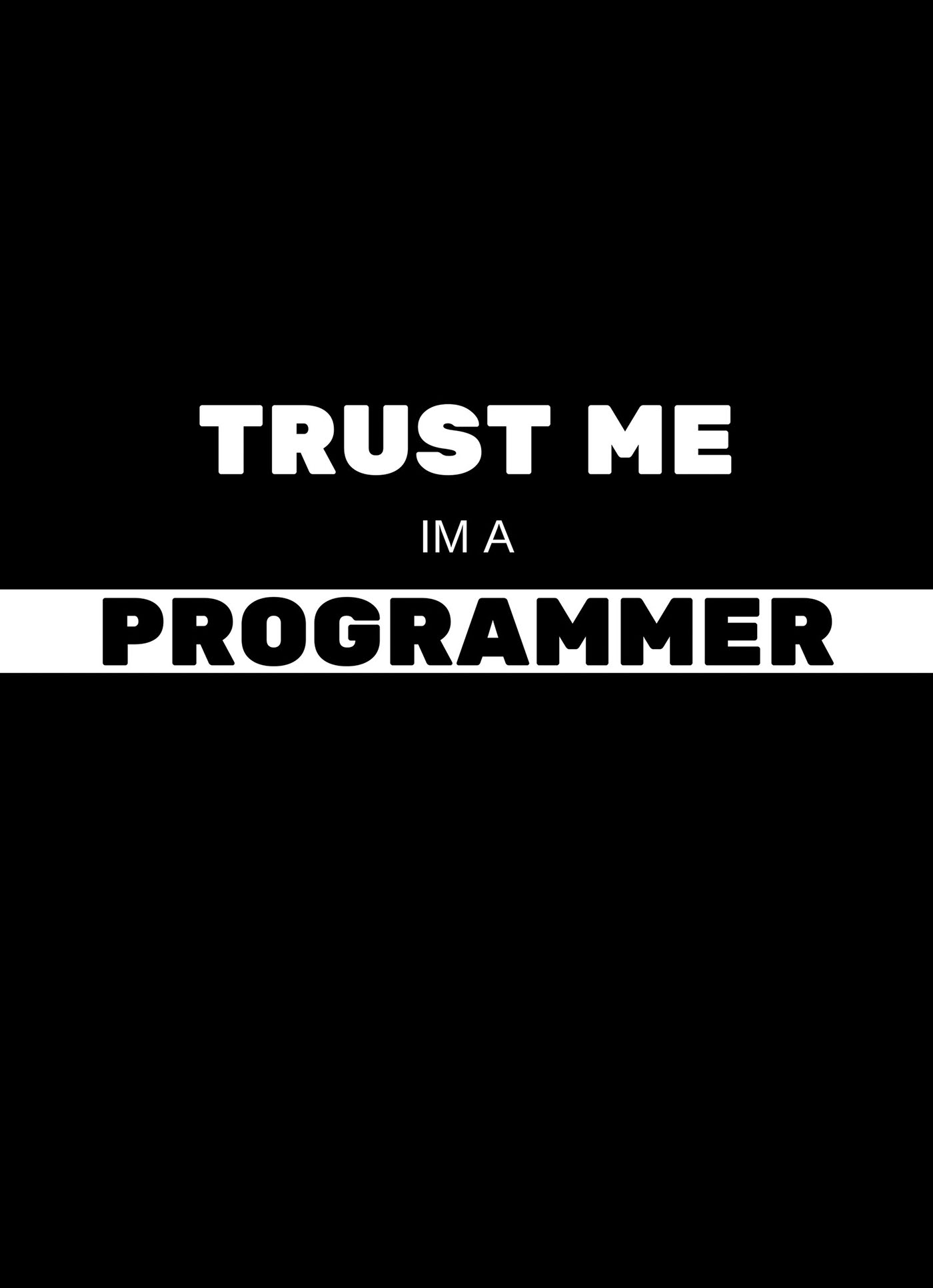trust me i'm a programmer poster