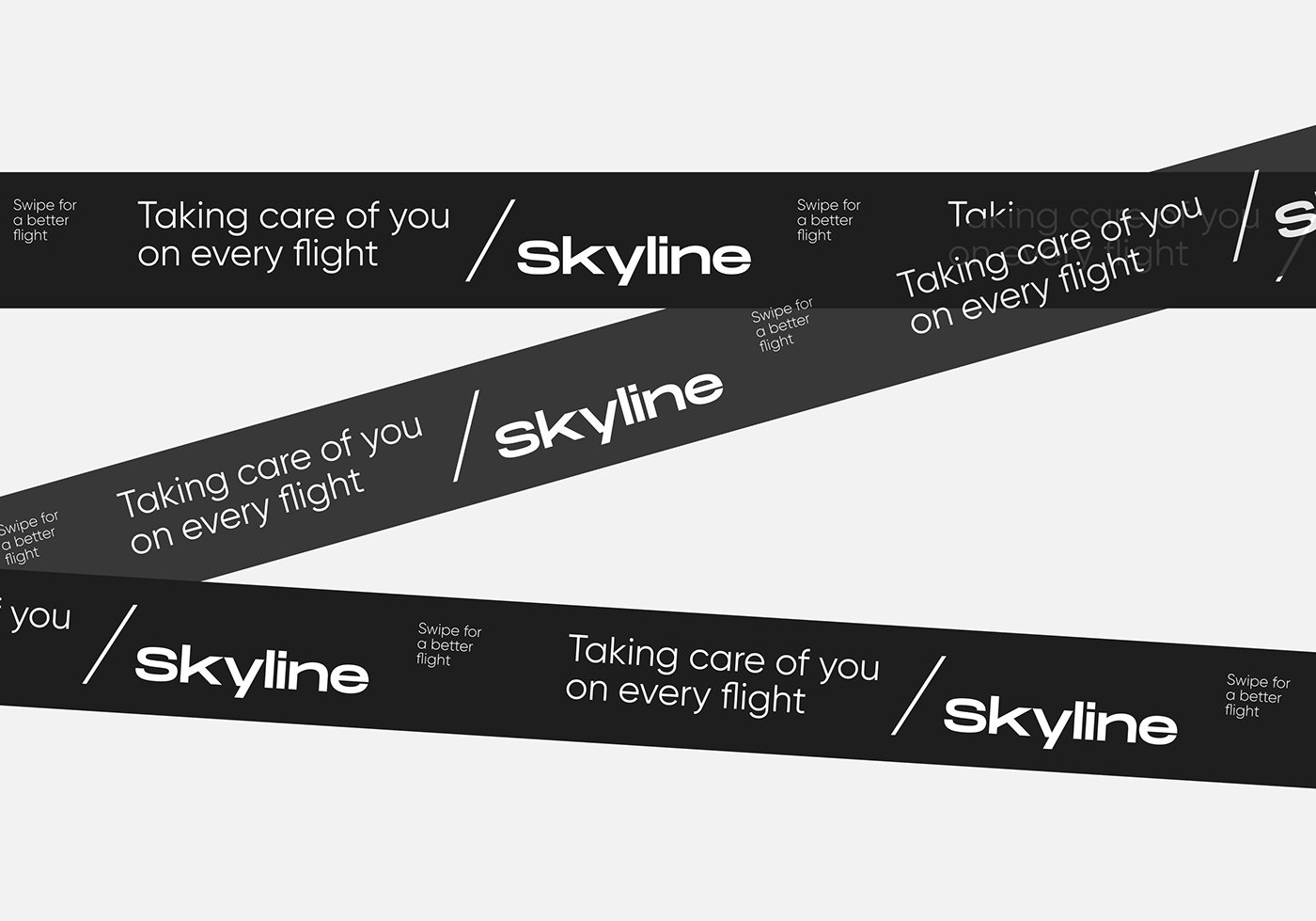 airplane app branding  concept minimal Mobile app skyline ticket UI ux