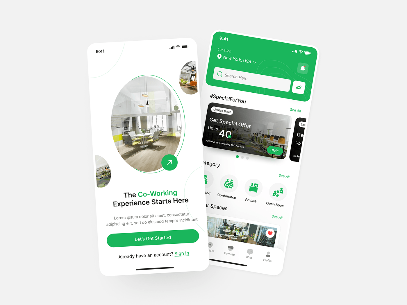Coworking Space Booking Mobile App