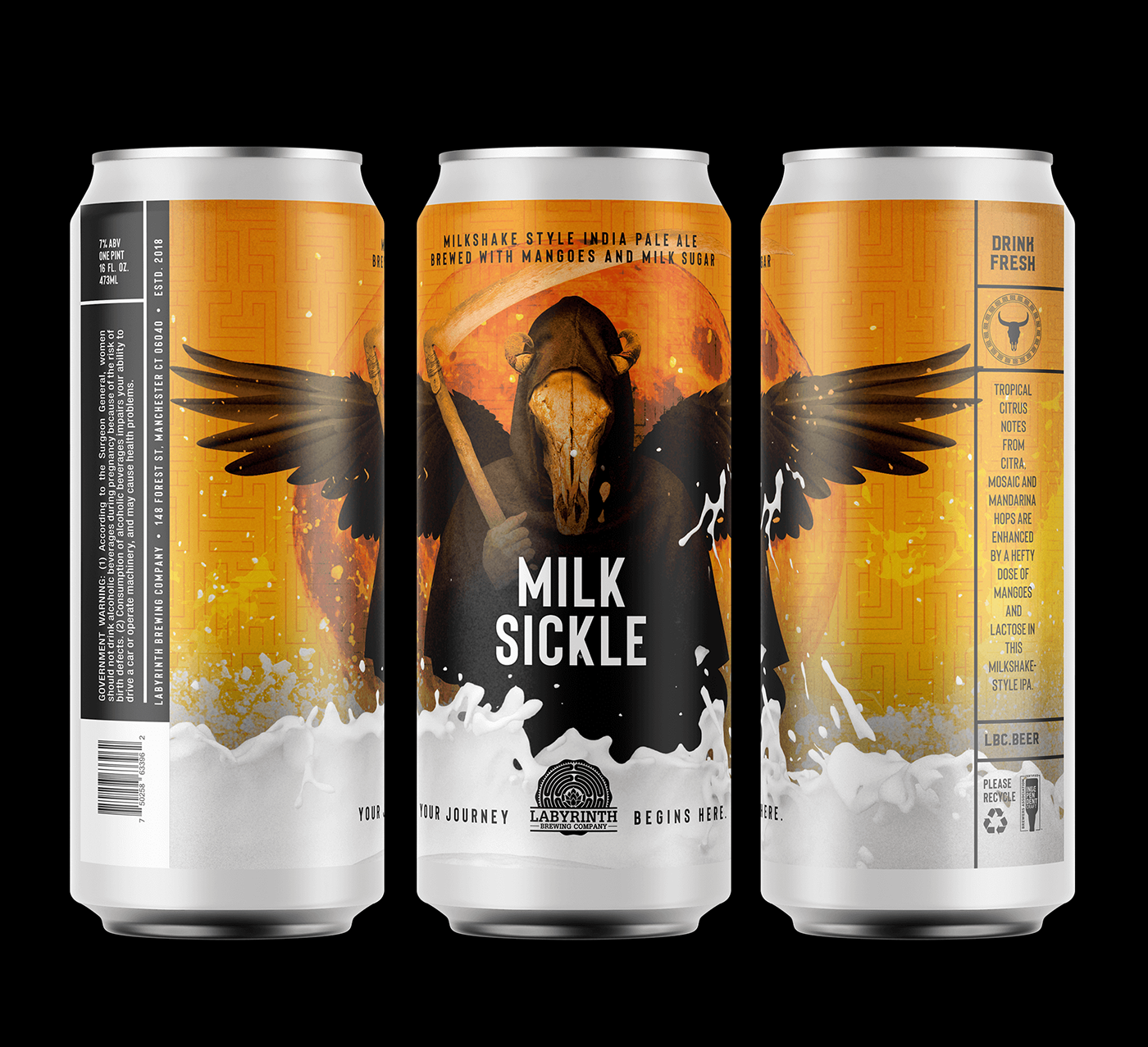 craft beer beer package design  IPA Packaging heavy metal branding  Beer Branding Identity Design Digital Art 