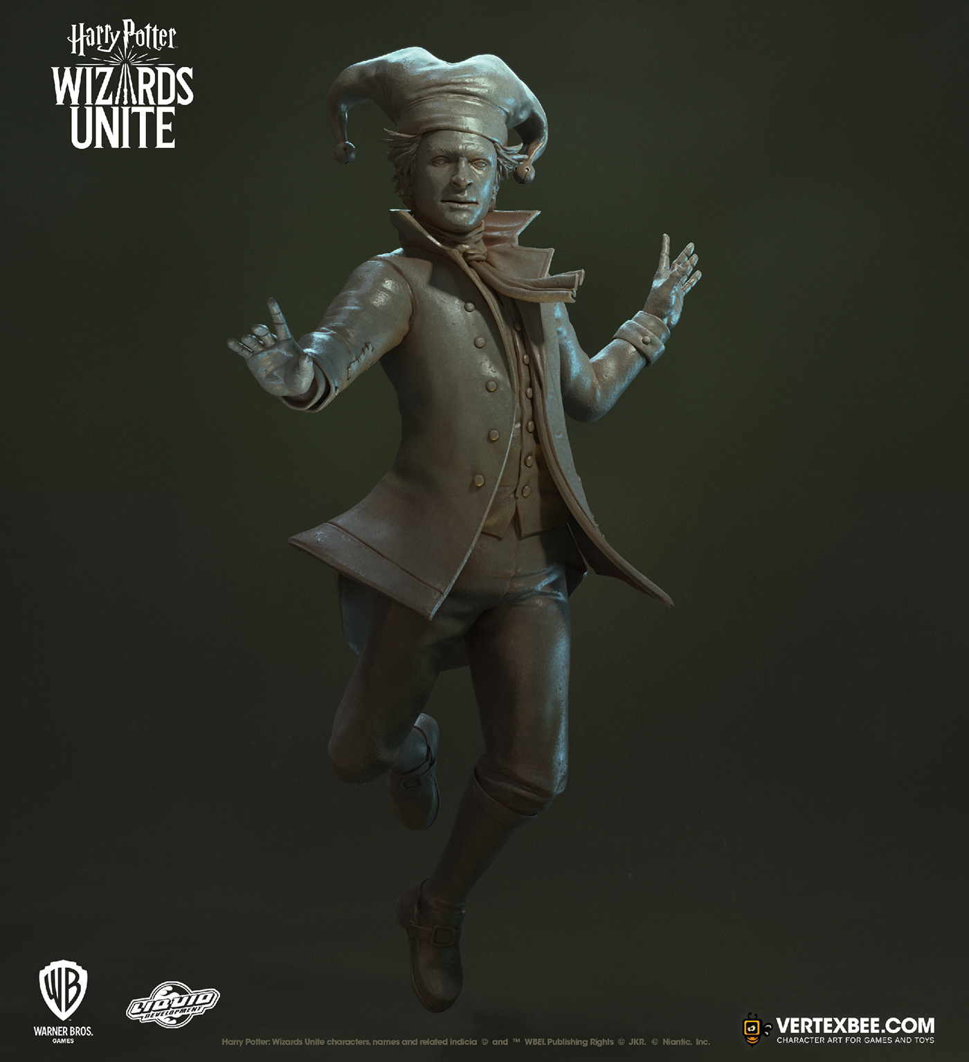 character modeling digital 3d Game Art harry potter Wizarding World Zbrush